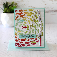 1pc Fish Stencils - DIY Scrapbooking Embossing Background Stencils