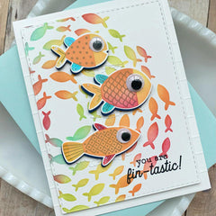 1pc Fish Stencils - DIY Scrapbooking Embossing Background Stencils