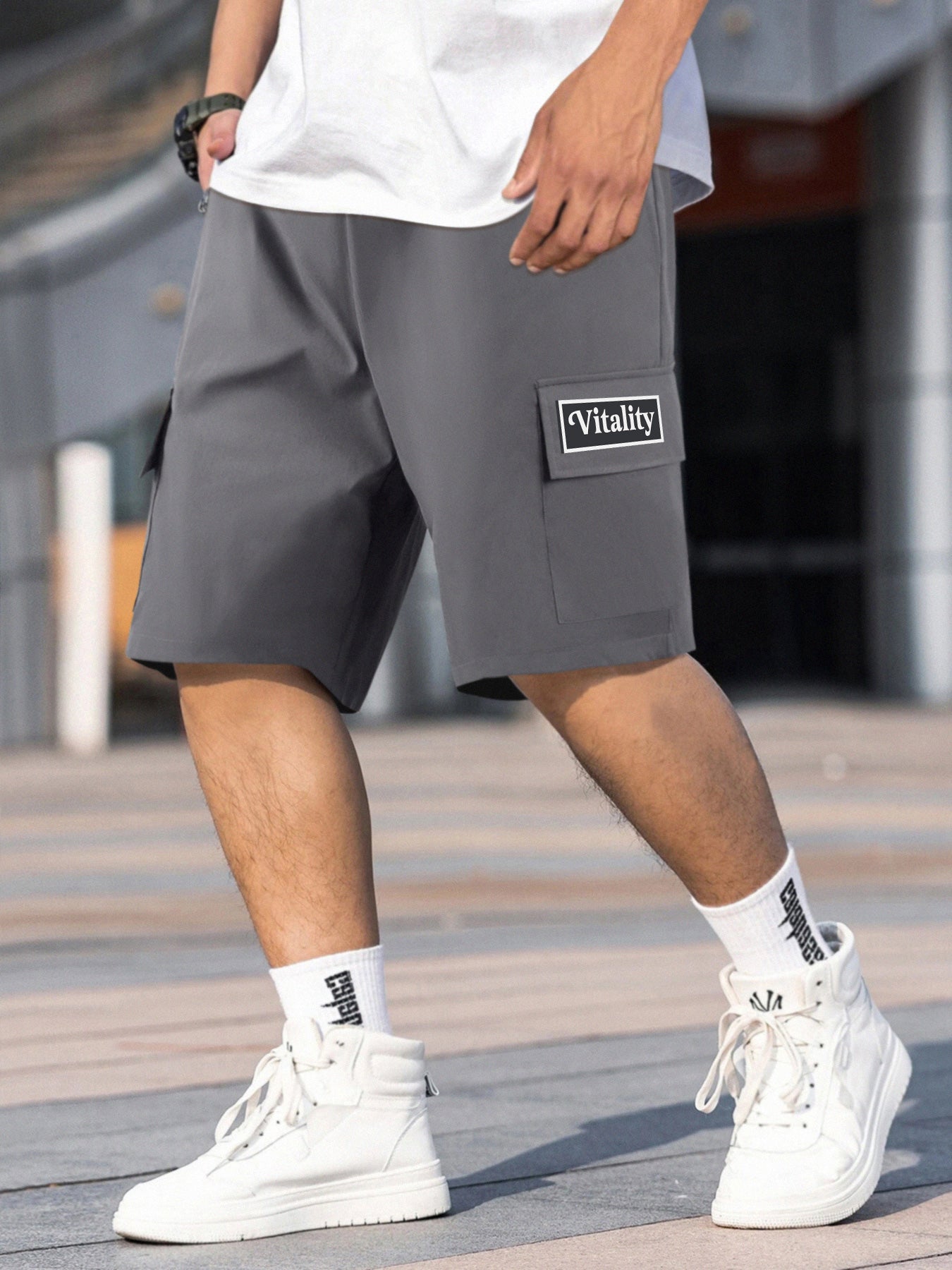 Men's Casual Printed Cargo Shorts for Summer
