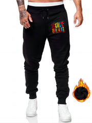 Men's Built Different Print Sweatpants Casual Stretch Joggers