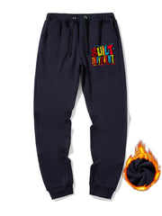 Men's Built Different Print Sweatpants Casual Stretch Joggers