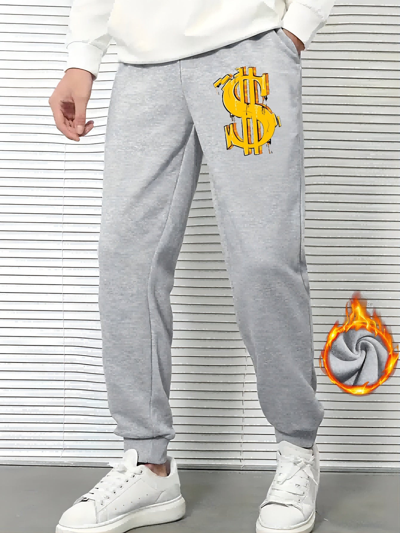 Men's Dollar Graphic Sweatpants Casual Joggers For Fall Winter