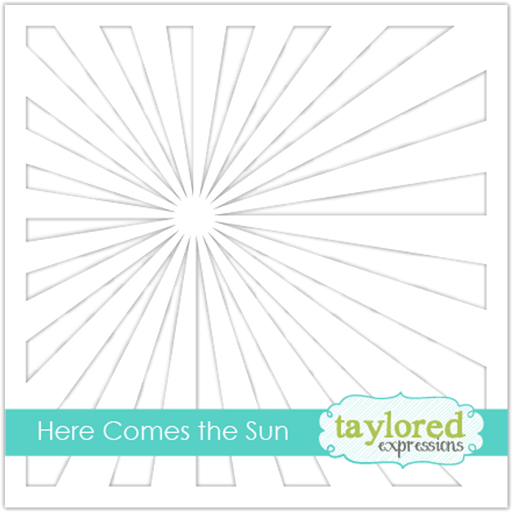Rays Of Light Background Decoration Stencils Reusable Templates DIY Scrapbooking