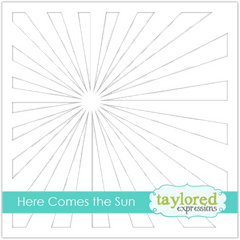 Rays Of Light Background Decoration Stencils Reusable Templates DIY Scrapbooking