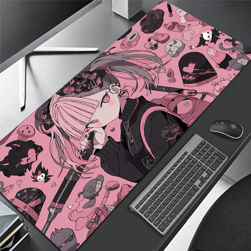Halloween Anime Girl Mousepad HD Keyboard Pad Anti Slip Office Mouse Pad