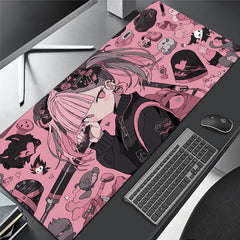 Halloween Anime Girl Mousepad HD Keyboard Pad Anti Slip Office Mouse Pad