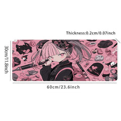 Halloween Anime Girl Mousepad HD Keyboard Pad Anti Slip Office Mouse Pad