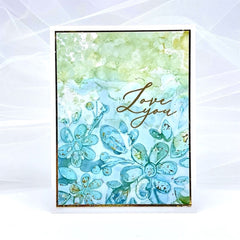 Floral Background Stencils for DIY Scrapbooking Decoration