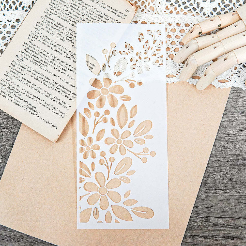 Floral Background Stencils for DIY Scrapbooking Decoration