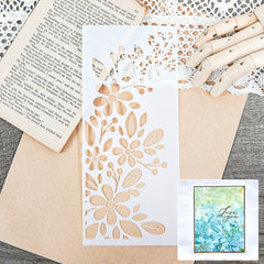Floral Background Stencils for DIY Scrapbooking Decoration