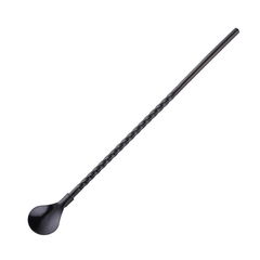 Stainless Steel Straw Spoon Coffee Scoop Long Handle Stirring Spoon