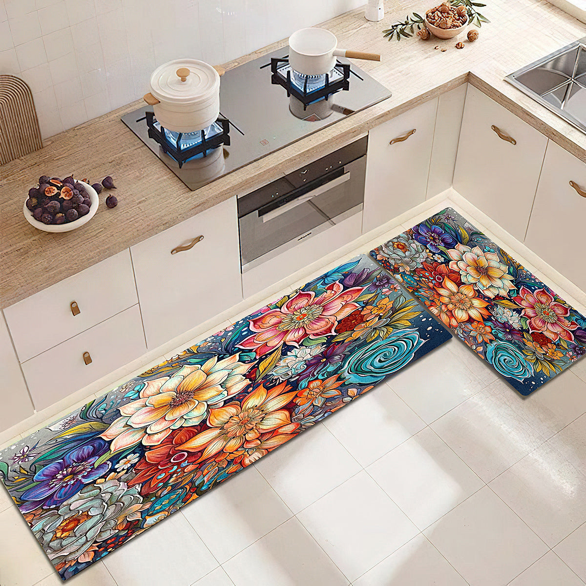 Printed Pattern Kitchen Anti Skid Floor Mat