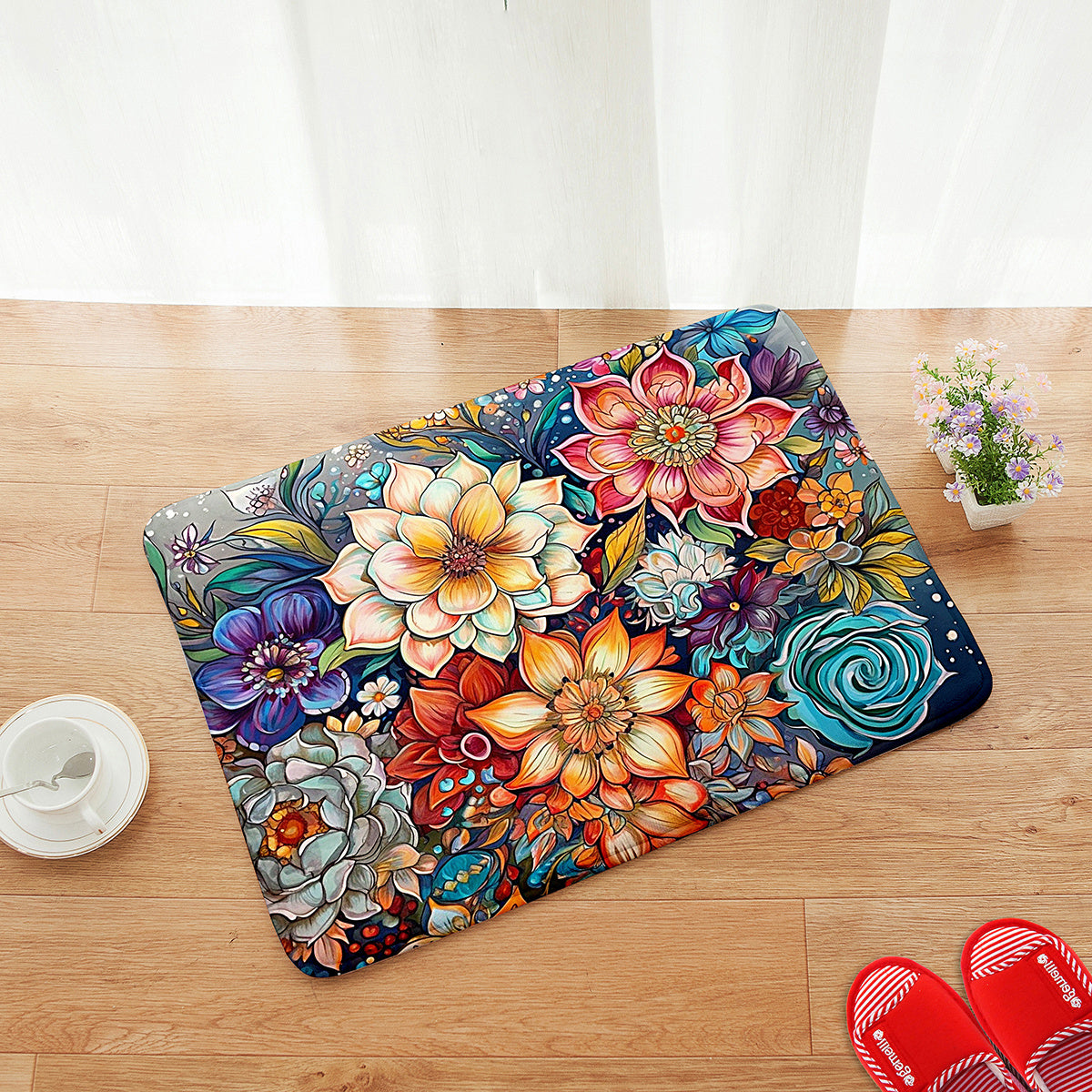 Printed Pattern Kitchen Anti Skid Floor Mat