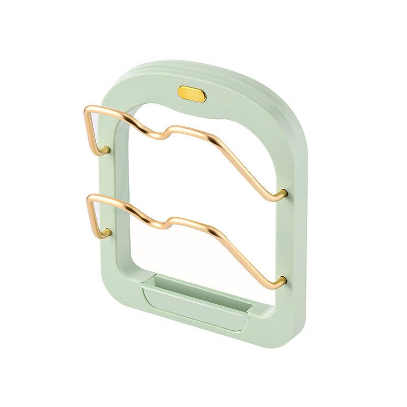 Wall Mounted Pot Cover Rack Kitchen Storage Multifunctional Organizer