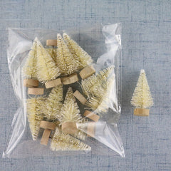 12pcs Mini Christmas Tree Decoration Party Ornaments Home Decor
