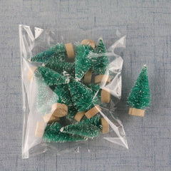12pcs Mini Christmas Tree Decoration Party Ornaments Home Decor