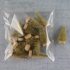 12pcs Mini Christmas Tree Decoration Party Ornaments Home Decor