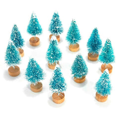 12pcs Mini Christmas Tree Decoration Party Ornaments Home Decor