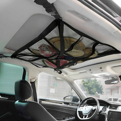 Car Ceiling Cargo Net Pocket Space Saving Auto Roof Cargo Storage Net