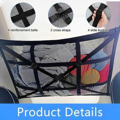 Car Ceiling Cargo Net Pocket Space Saving Auto Roof Cargo Storage Net