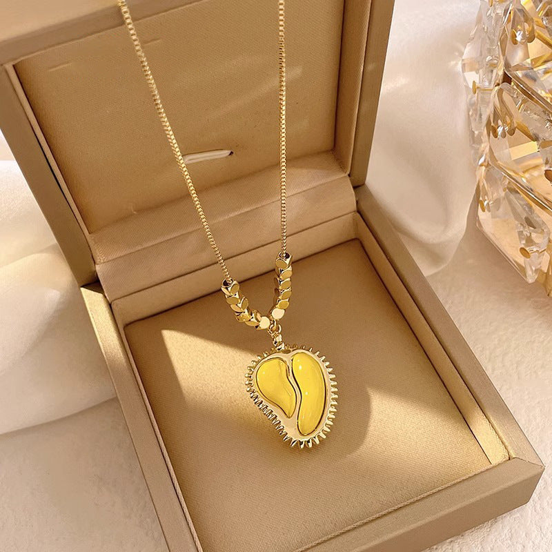 Durian Pendant Necklace Clavicle Chain For Girls