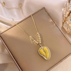Durian Pendant Necklace Clavicle Chain For Girls