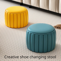 Creative Shoe Changing Stool for Living Room Cube Footstool