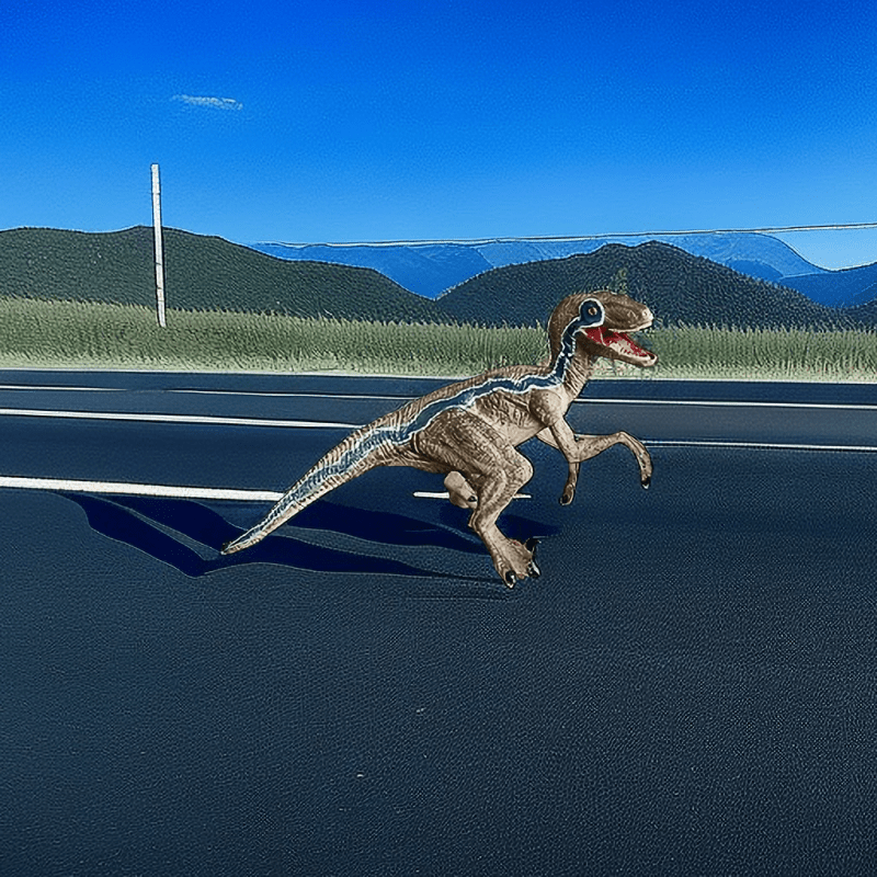Dinosaur Model Set: T-Rex, Velociraptor, Pterosaur, Herbivorous Dinosaurs