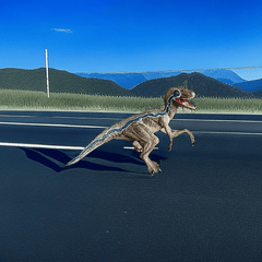 Dinosaur Model Set: T-Rex, Velociraptor, Pterosaur, Herbivorous Dinosaurs