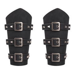 Leather Armguard Medieval With Buckle Arm Protector