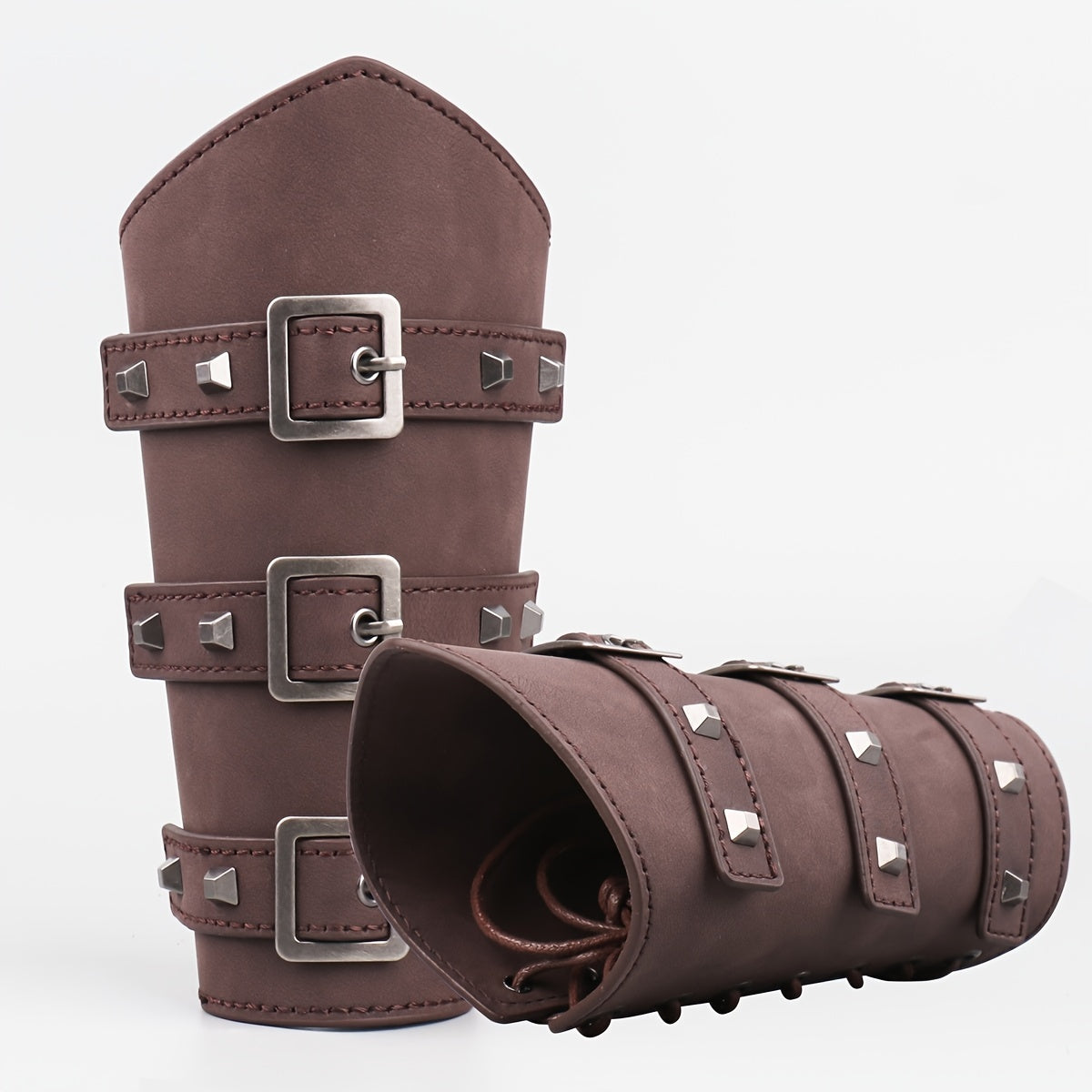 Leather Armguard Medieval With Buckle Arm Protector