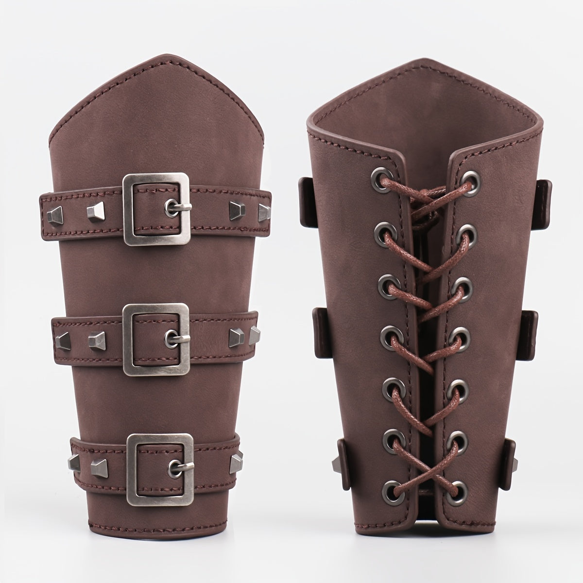 Leather Armguard Medieval With Buckle Arm Protector
