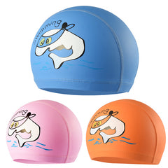 Waterproof Coating Children Swim Hat - Comfortable Design