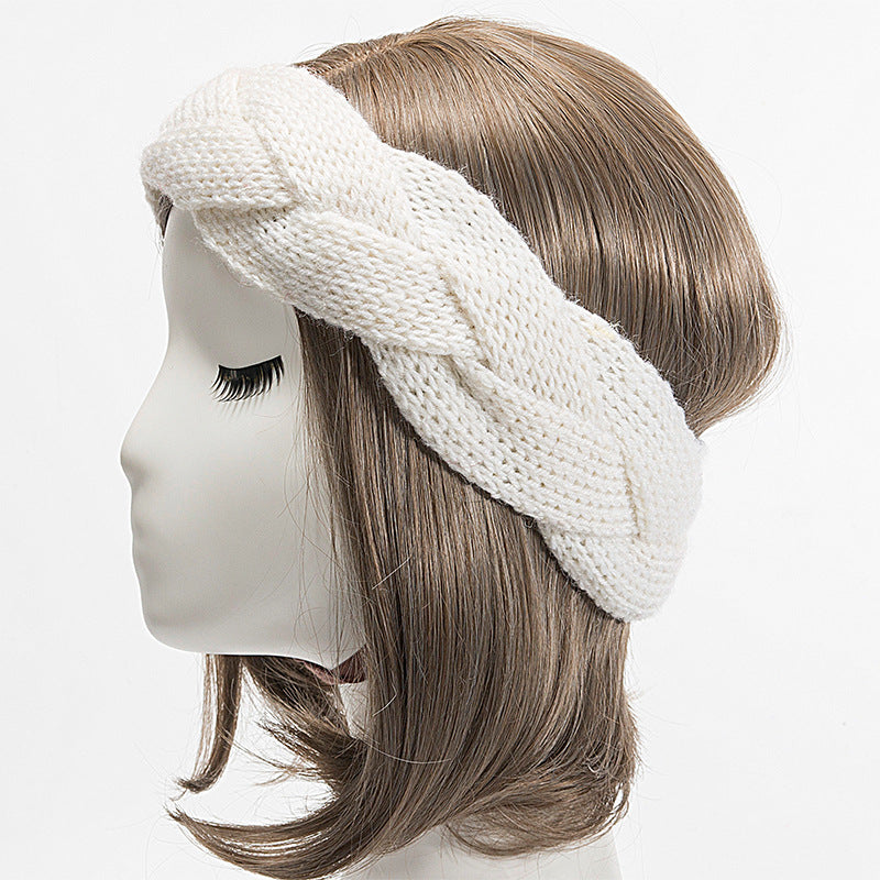 Braided Knit Head Warmer Winter Headband for Girls Kids