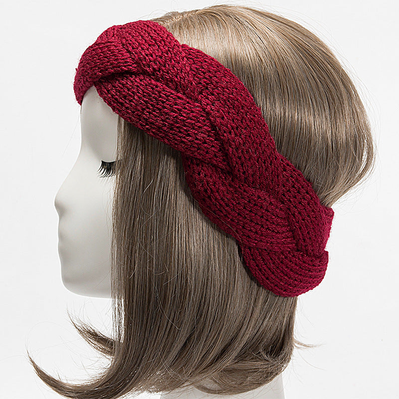 Braided Knit Head Warmer Winter Headband for Girls Kids