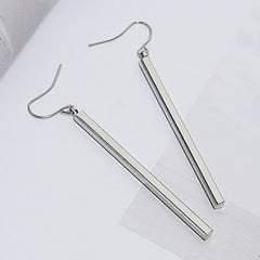 Minimalist Square Bar Pendant Earrings Geometric Stick Drop Dangle Earrings
