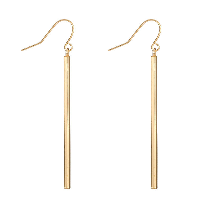 Minimalist Square Bar Pendant Earrings Geometric Stick Drop Dangle Earrings