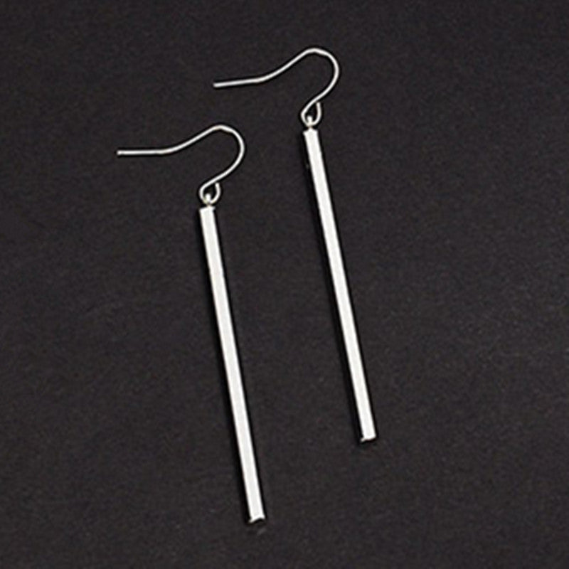 Minimalist Square Bar Pendant Earrings Geometric Stick Drop Dangle Earrings