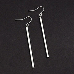 Minimalist Square Bar Pendant Earrings Geometric Stick Drop Dangle Earrings