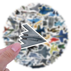 60pcs Fighter Jet Doodle Stickers Military Stickers Phone Cases Waterproof