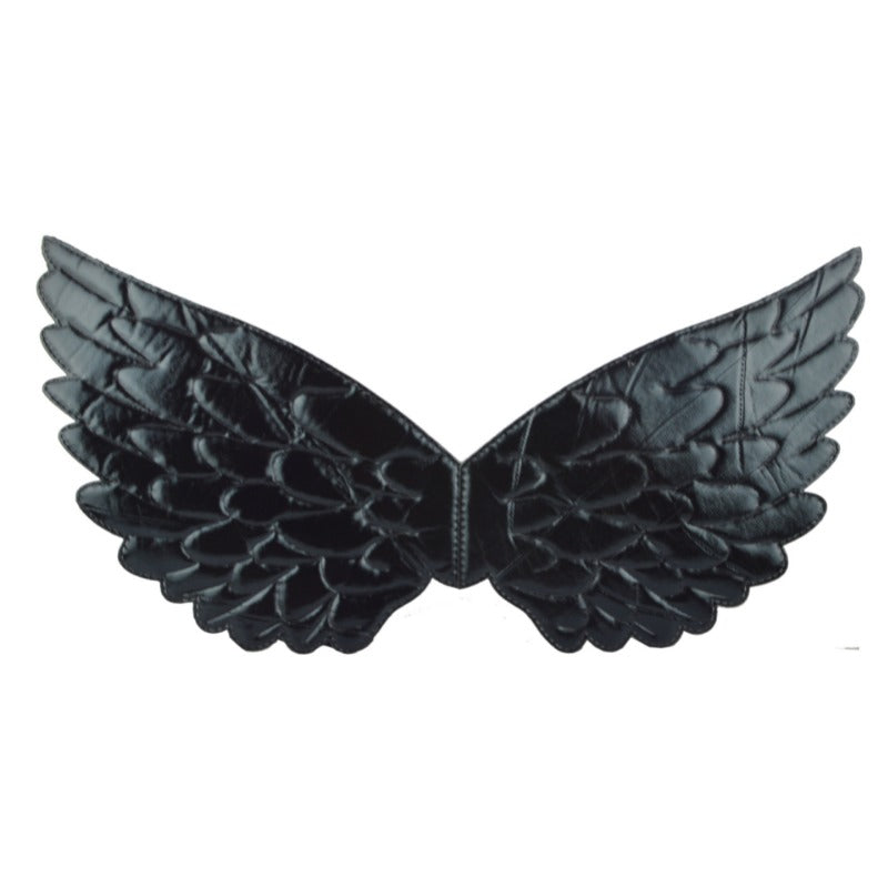 Devil Wings Horn Hairband Mesh Skirt Folk Carnival Party Props