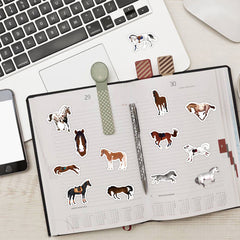 60pcs Horse Doodle Stickers Creative Cartoon Animal Stickers For Children DIY