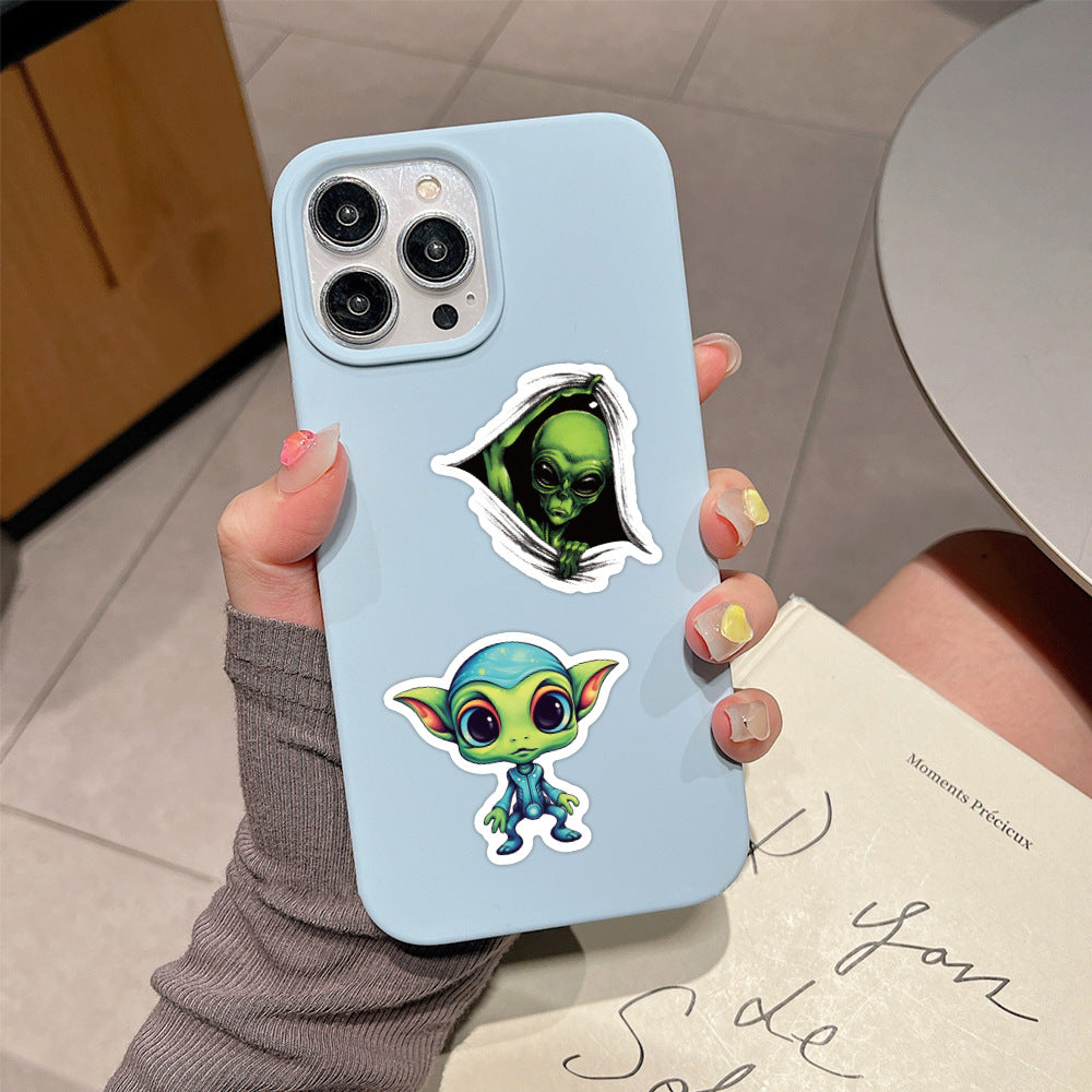 60pcs Alien Graffiti Stickers - Waterproof for Phone Case