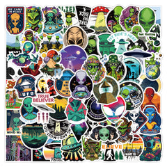 60pcs Alien Graffiti Stickers - Waterproof for Phone Case