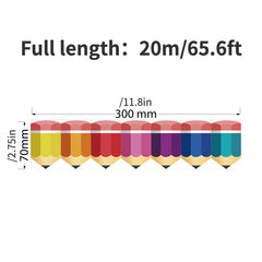 20m Blackboard Pencil Border Sticker Classroom Bulletin Board Decorative