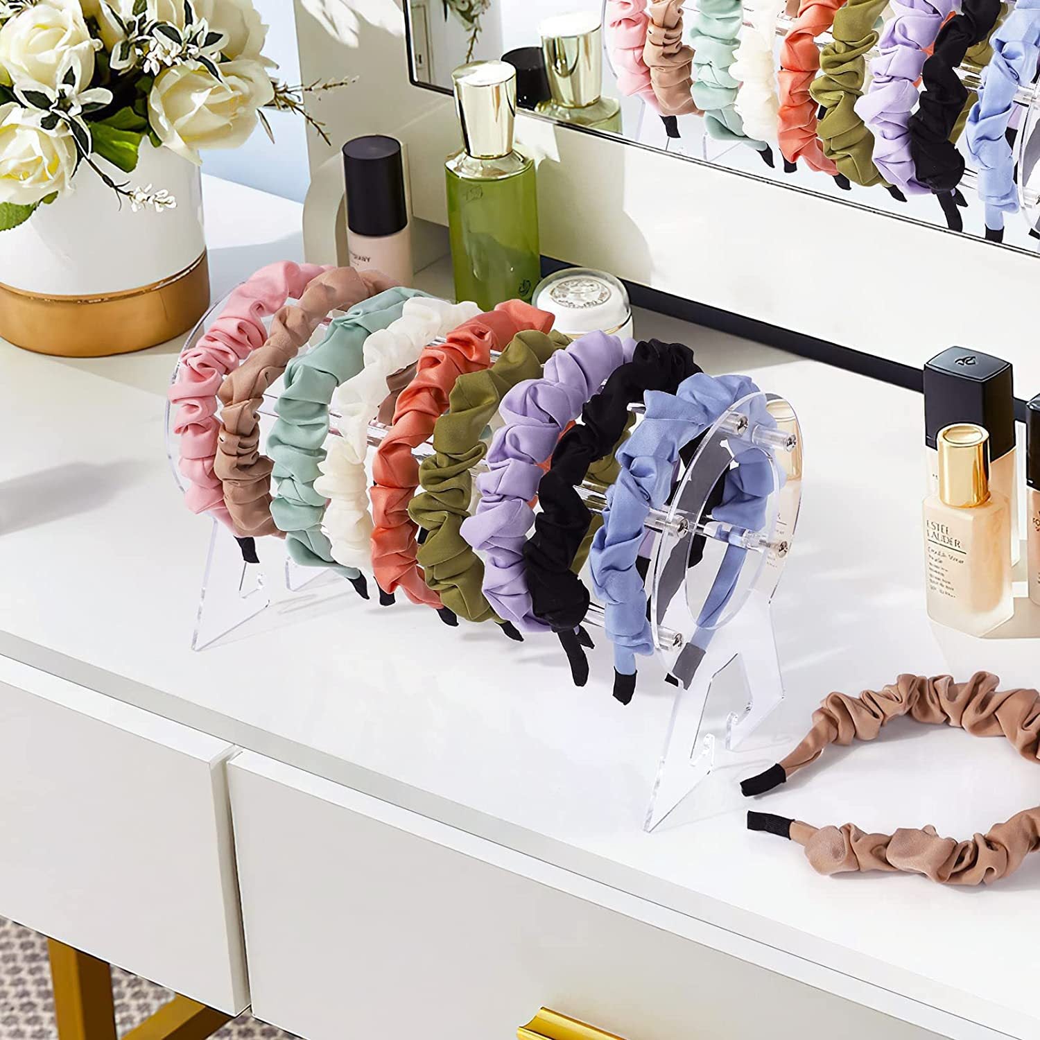 Acrylic Hairband Display Stand for Jewelry Storage Organization