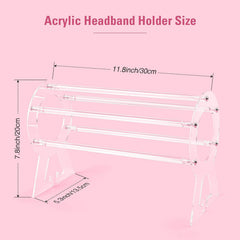 Acrylic Hairband Display Stand for Jewelry Storage Organization