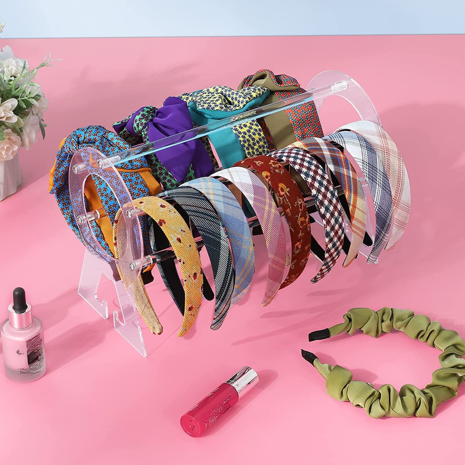 Acrylic Hairband Display Stand for Jewelry Storage Organization