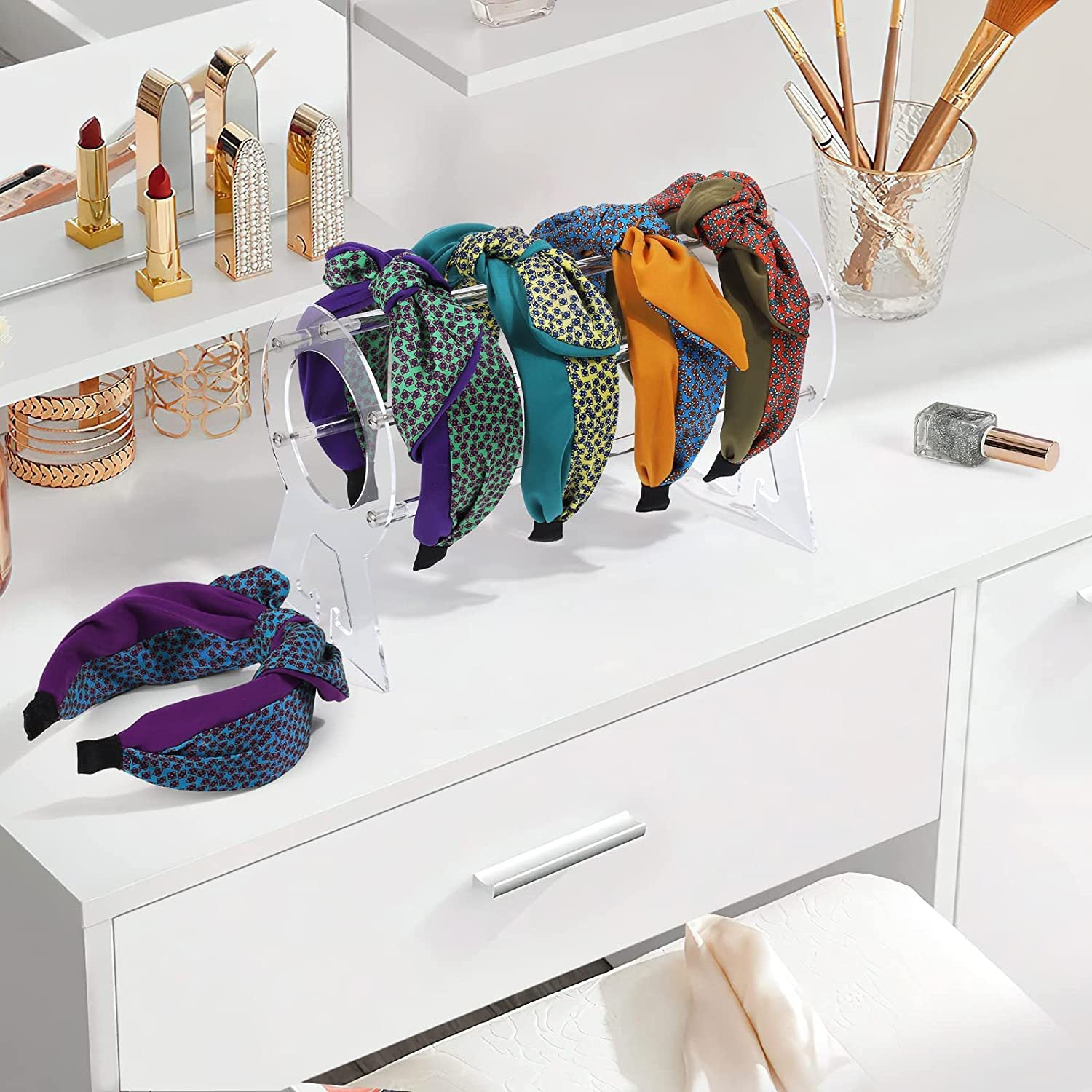 Acrylic Hairband Display Stand for Jewelry Storage Organization