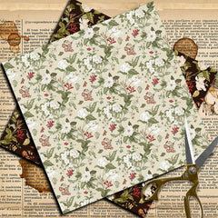 8 Sheets Large Size Retro Journal Paper Sheets for Adults Students Arts Crafts
